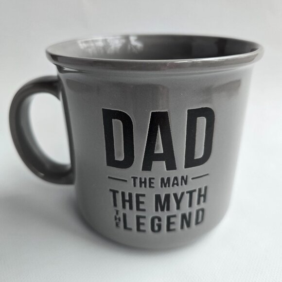 Dad The Man The Myth The Legend Grey Ceramic Coffee Mug 18 Oz By MRKT Finds - Picture 8 of 16